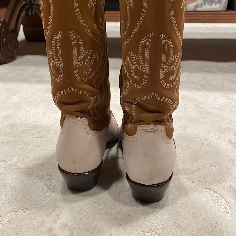 Nine West Vintage Western Leather/Swede Boots - Picture 4 of 10